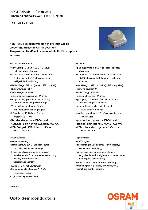 LA E65B-ABCA-24-1 Page 1